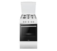 Fagor Cuisinière tout gaz FACG202B – 4 foyers, four à convection, catalyse – Blanc G