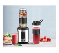 FAGOR FG2241 Blender Sport - 570 ml - 2 gourdes - 3 fiches de recettes inclus - 1 vitesse+ pulse - Corps en acier