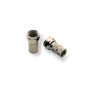 FAGOR Fiche F Argent 7mm pour Câble Coaxial TNT Satellite