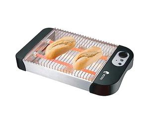 FAGOR Grille-pain plat QuickToast 600 W de puissance, double résistance et 6 positions de grillage, indicateur d'allumage et voyant lumineux, convient à tous les types de pain.