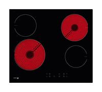 Fagor Plaque Vitrocéramique 4 Zones 2300W Noir 59.2 x 52.2 cm