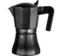 FAGOR Tiramisú Machine à espresso aluminium 9 tasses pour la plaque de cuisson, café italien Noir