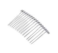 Faguo Cheveux Peigne mariée Accessoires de Bricolage 15 Dents Fournitures Or Noir Blanc Alliage Bijoux