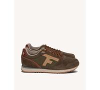 Faguo - Elm Suede Woven - Chaussures lifestyle homme Kaki / Beige - 40