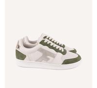 Faguo - Hazel Baskets Leather Suede - Chaussures lifestyle homme Écru / Kaki - 40