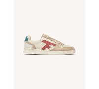 Faguo - Hazel Baskets Leather Suede - Chaussures lifestyle homme White / Orange - 40