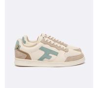 Faguo - Hazel Leather Suede - Chaussures lifestyle homme Écru / Bleu Océan - 40