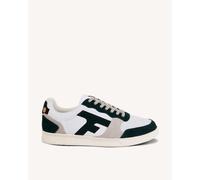 Faguo - Hazel Leather Woven - Chaussures lifestyle homme White / Dark Green - 40