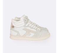 Faguo - Hazel Mid Leather Suede - Chaussures lifestyle femme Blanc / Beige - 38