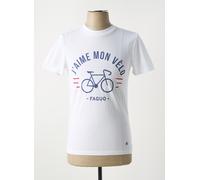 faguo tee-shirts et débardeurs homme de couleur blanc XS