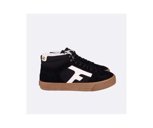 Faguo - Tennis Suã¿De Et Coton Recyclã© Walnut Mid - Noir - 41