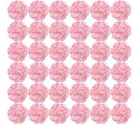 FagusHome 35 Pièces Têtes Fleur d'hydrangea 18CM Artificielle Fleur Artificielle avec Tiges Fausses Fleurs d'hortensia Bouquets pour Décoration (Rose foncé)