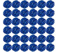 FagusHome 35 Pièces Têtes Fleur d'hydrangea 18CM Artificielle Fleur Artificielle avec Tiges Fausses Fleurs d'hortensia Bouquets pour Décoration (Bleu foncé)