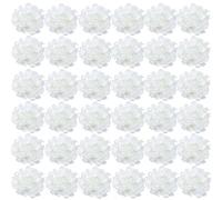 FagusHome 35 Pièces Têtes Fleur d'hydrangea 18CM Artificielle Fleur Artificielle avec Tiges Fausses Fleurs d'hortensia Bouquets pour Décoration (Blanc Pur)