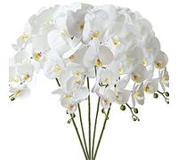 FagusHome 5 Pièces Fleur Artificiel Phalaenopsis Orchidée 80cm Artificielle Orchidée artificielles de Phalaenopsis pour Décoration