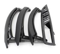 FAHBSTR garniture poignée porte intérieure Pour BMW X5 X6 E70 E71 2007-2014 LHD RHD 7 Pièces Ensemble Poignée Porte Fenêtre Panneau Commutation Avec Housse Cuir(Carbon,RHD)