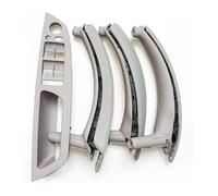 FAHBSTR garniture poignée porte intérieure Pour BMW X5 X6 E70 E71 2007-2014 LHD RHD 7 Pièces Ensemble Poignée Porte Fenêtre Panneau Commutation Avec Housse Cuir(Gray,LHD)
