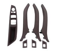 FAHBSTR garniture poignée porte intérieure Pour Série 5 F10 F11 520 523 525 528 10-17 7PCS LHD Interrupteur Lève-vitre Couvercle D'accoudoir Ensemble Poignée Cuir(Moka)