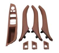 FAHBSTR garniture poignée porte intérieure Pour Série 5 F10 F11 520 523 525 528 2010-2017 Couvercle D'accoudoir Commutateur Lève-vitre Intérieur(marron,UN)