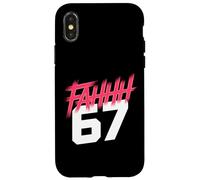 FAHHH 67 Fun Six Seven 6 7 Meme Gen Z Alpha 67 FAHH Coque pour iPhone X/XS
