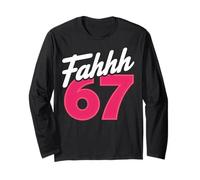 FAHHH 67 Fun Six Seven 6 7 Meme Gen Z Alpha 67 FAHH Manche Longue