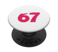 FAHHH 67 Fun Six Seven 6 7 Meme Gen Z Alpha 67 FAHH PopSockets PopGrip Adhésif