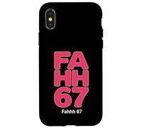 FAHHH Fun Six Seven 6 7 Meme FAHH Coque pour iPhone X/XS