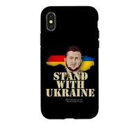 Fahne Deutschland Wolodymyr Selenskyj Support avec Ukraine Coque pour iPhone X/XS
