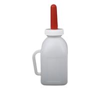 Fahoujs 1 à 5 l de lait de veau - Porte-biberon pour une alimentation facile - Avec téton amovible - En silicone