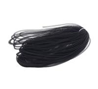 Fahoujs 100 cm Tube en maille extensible pour chapeau Millinery Accessoire vintage Capuchons de capot Bowknot Accessoires faits à la main Corde de fixation Crin Voile de coupe, Noir , taille unique