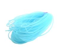 Fahoujs 100 cm Tube en maille extensible pour chapeau Millinery Accessoire vintage Capuchons de capot Bowknot Accessoires faits à la main Corde de fixation Crin Voile de coupe, bleu clair, taille