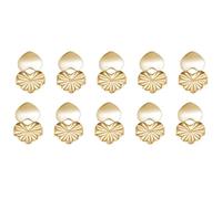 Fahoujs 10pcs Grands De Boucles d'oreille De Cœur Dossiers Grands d'oreille Cardiaques pour Les Oreilles Tombantes Sécurisées