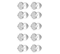 Fahoujs 10pcs Grands De Boucles d'oreille De Cœur Dossiers Grands d'oreille Cardiaques pour Les Oreilles Tombantes Sécurisées