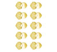 Fahoujs 10pcs Grands De Boucles d'oreille De Cœur Dossiers Grands d'oreille Cardiaques pour Les Oreilles Tombantes Sécurisées