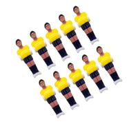 Fahoujs 10pcs Hard Soccer Foosball Man Small Foosball Table Soccer Figures Football Machine Action Filhy Machine Action Figure
