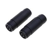 Fahoujs 2 pièces 4 broches femelle vers femelle Speakon Coupleur Adaptateur O Connecteur de câble Haut-parleur de maison Équipement de bureau portable et équipement vidéo Accessoires Télévision