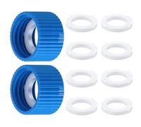 Fahoujs 2 Pièces Raccords De Nettoyage Filtration avec Joints D'étanchéité Connecteurs Filtre À Eau Installation Rapide pour Bouteilles en Plastique Adaptateur Filtre Eau Connexion Rapide