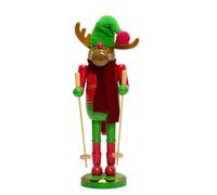 Fahoujs 30 cm Haut Casse-Noisette Bonhomme de Neige Luge de Couleur Vive Casse-Noyer pour les amateurs de décoration de Noël classique Décoration de Noël traditionnelle