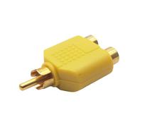 Fahoujs Auditory Y Splitter Plug Adaptateur 1 Mâle à 2 Ports Vidéo Auditorique pour Système d'Haut-parleurs Mono Adaptateur Splitter