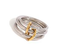 Fahoujs Bagues en alliage multi-usages avec un look élégant qui complète différentes tenues pour différents événements et rassemblements, Comme décrit