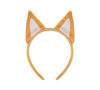 Fahoujs Bandeaux d'oreilles animaux en peluche douce pour les fêtes à thème jungle pour enfants Accessoires à thème cosplay Queue pour superposition Nouveau couvre-chef