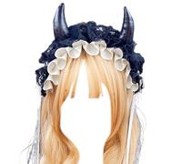 Fahoujs Beau bandeau en forme de corne de diable pour festivals de musique maquillage bandeaux pour carnaval cosplay anime personnage couvre-chef