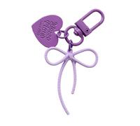 Fahoujs Belle Coeur Bowknot Charme Pendentif Accessoires De Trousseau Pendant Pour À Main À Main Décorts Esthétique Cœur De Trousseau Coeur Bowknot Charme