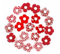 Fahoujs Belle Fleur Hair Elastic Sweet Hair Bands Pet Cats Hair Corde Coiffure 20pcs Pet Flower Hairband