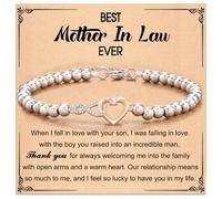 Fahoujs Bracelet à breloques en forme de cœur pour femme avec cristaux étincelants qui se portent pour les occasions à la mode Bracelet élégant pour femme, taille unique, Comme décrit