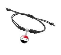 Fahoujs Bracelet Drapeau Syrien noir fait main montre un artisanat unique et une identité culturelle pour les amateurs de mode Bijoux de déclaration de mode Bijoux, taille unique, Comme décrit