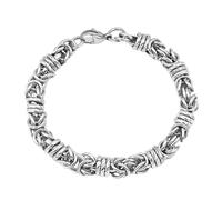 Fahoujs Bracelet vintage pour homme en acier inoxydable avec tissu multicouche artistique fait à la main pour un look assorti