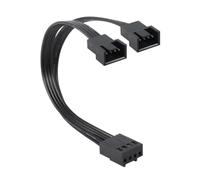 Fahoujs Câble De Séparateur Ventilateur 4pins Efficace pour Les Cartes Mères Connexion Deux Ventilateurs 10 Cm Sauveillance La Conception Fils Conductivité Élevée