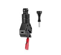 Fahoujs Caméra d'action rotative à 360 degrés, de vélo, Pince en Alliage d'aluminium, Conception de Prise sécurisée sans Outils requis, poignée de caméra antidérapante pour Guidon de vélo