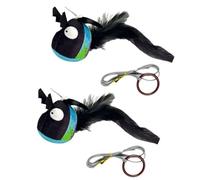Fahoujs Chirping Jouet à mâcher en forme de punaises grinçantes pour améliorer l'humeur en toute sécurité avec amélioration du son Cadeau d'humeur pour chaton Chirping Bird Cats Jouet